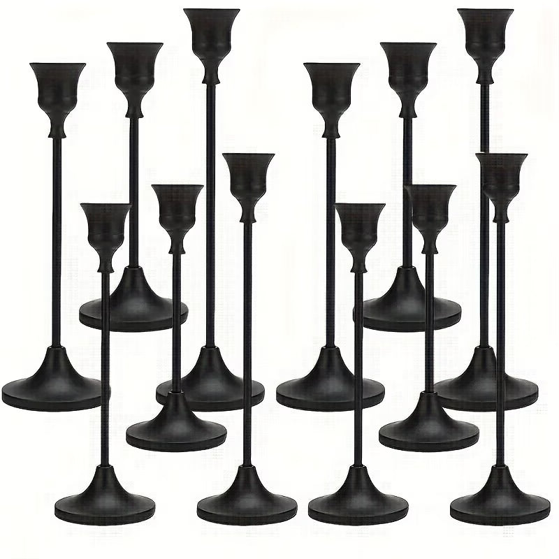 Candle Stick Holder Black / Gold