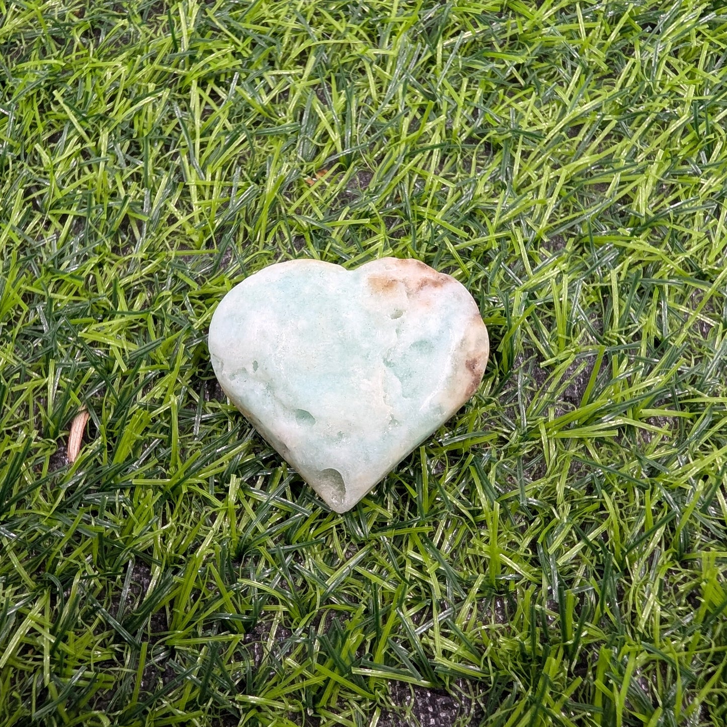Blue Aragonite Heart