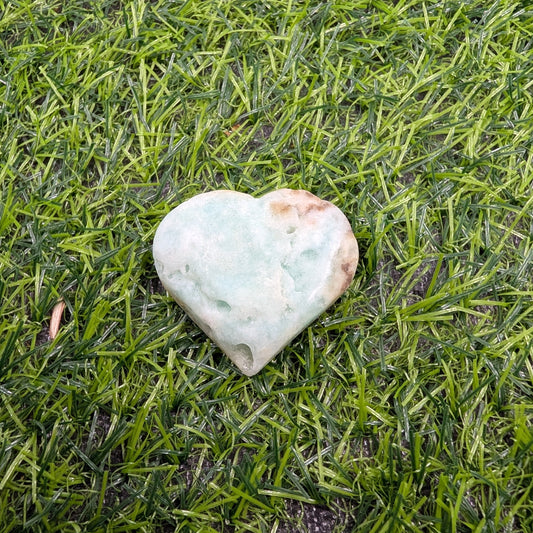 Blue Aragonite Heart