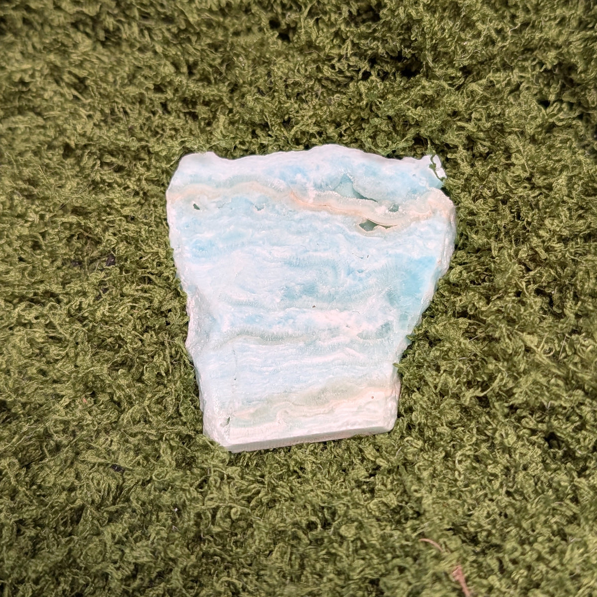 Blue Aragonite Slice