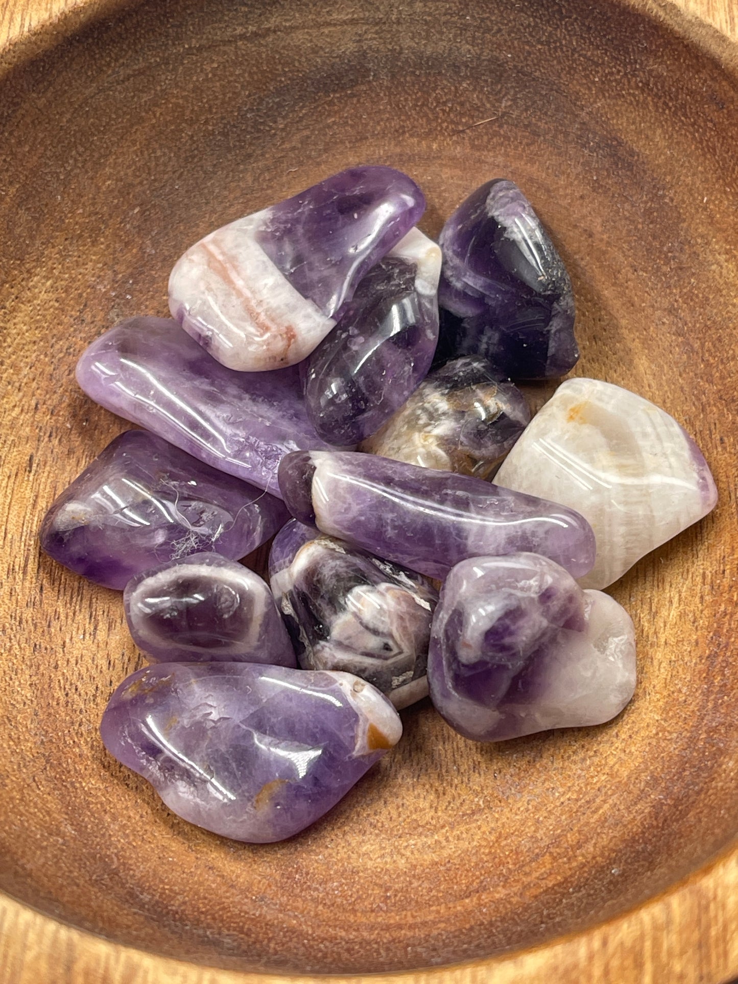 Chevron Amethyst Tumbled