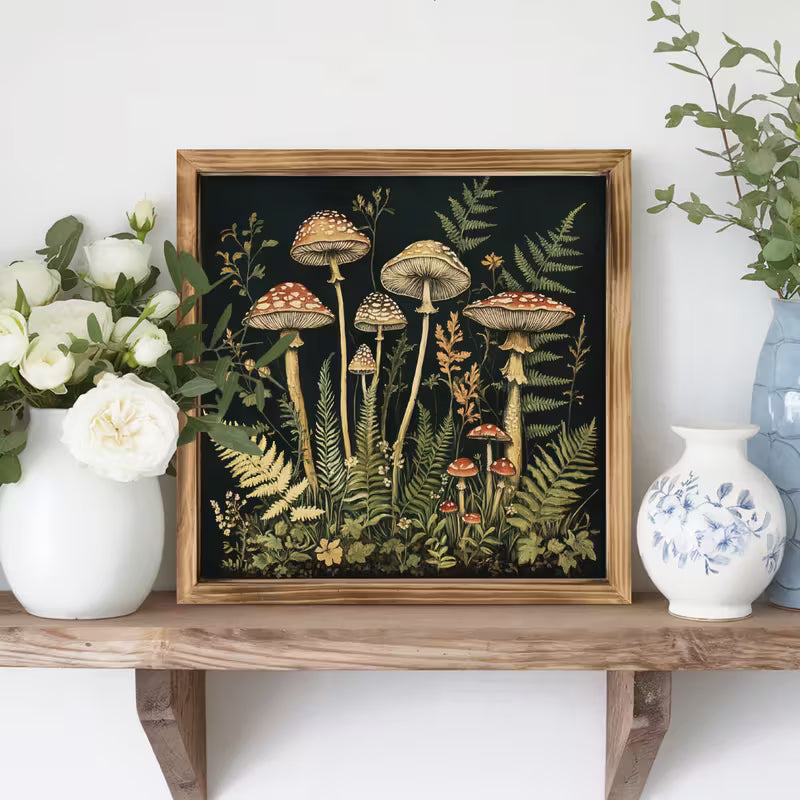 Mushroom Framed Picture