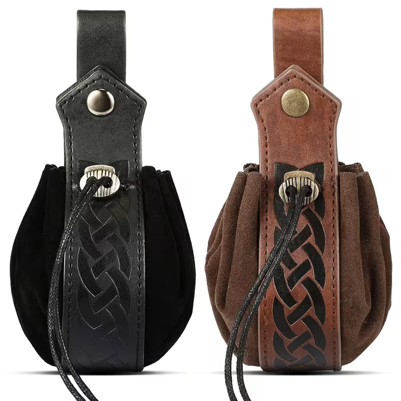 Synthetic Leather Pouch Compatible with Dice Bag, Lightweight Portable Coin Purse