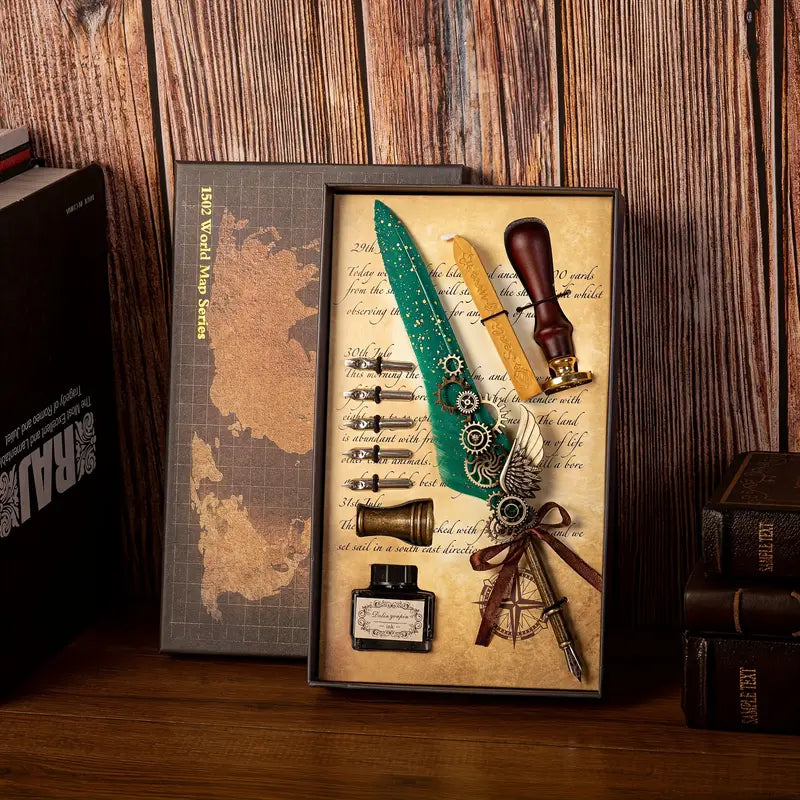 Feather Calligraphy Pen Set
