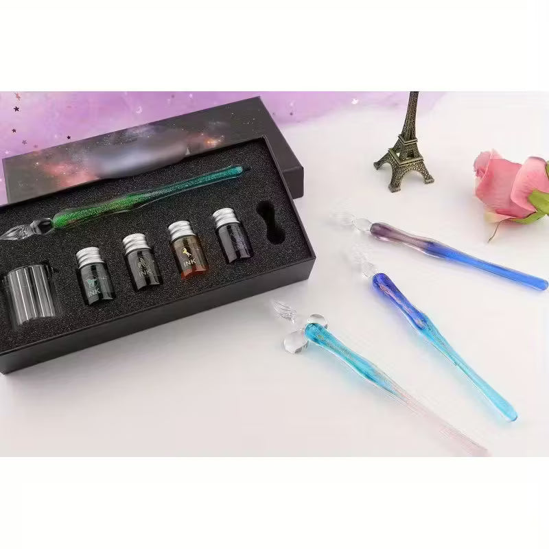 Glass Dip Pen and Ink Set