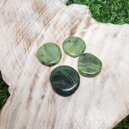 Green Jade Bra/Wallet Buddy /Flat Stone