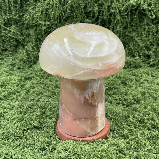 Green Onyx Mushroom Colour Changing Usb Lamp