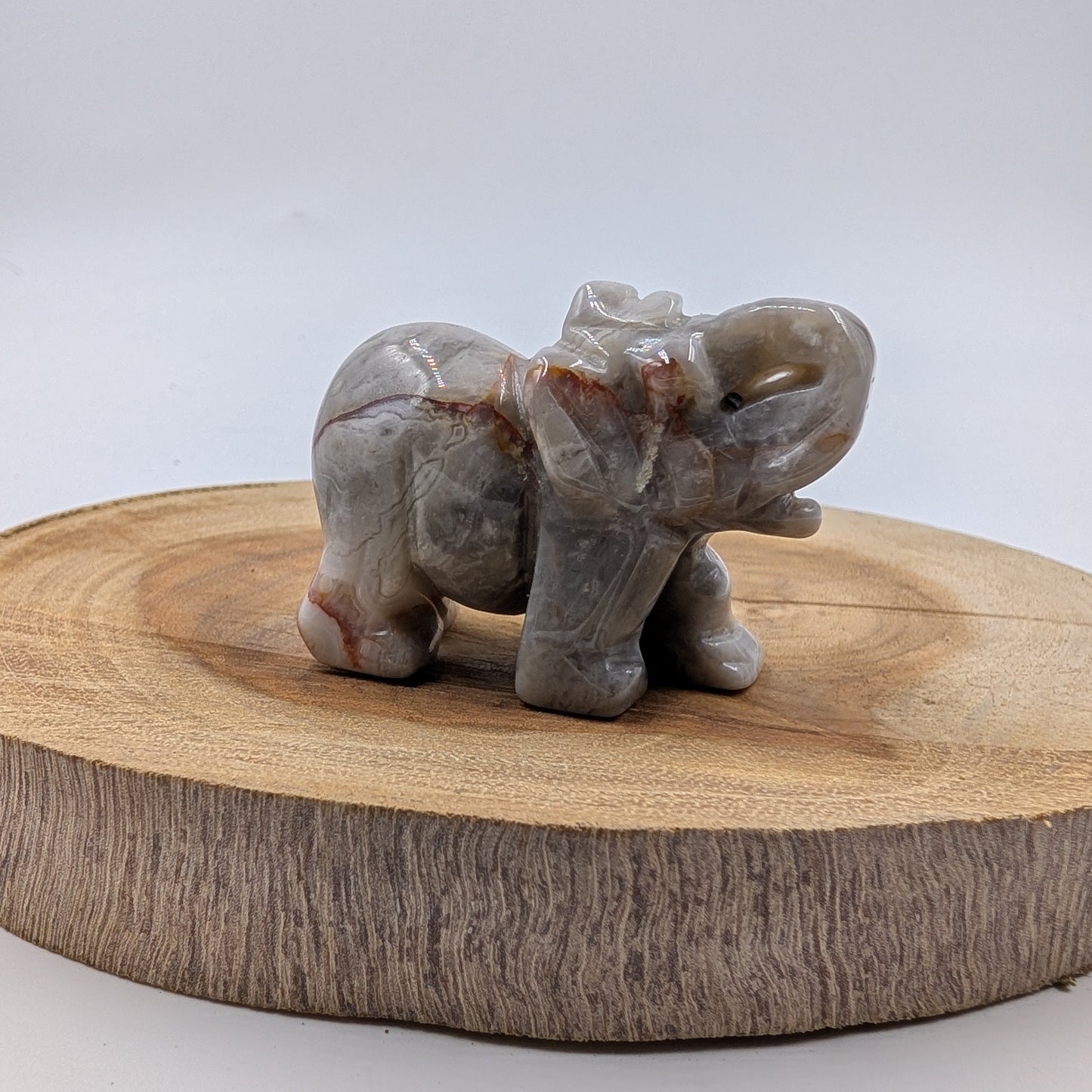 Natural Agate Elephant