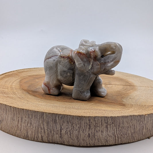 Natural Agate Elephant
