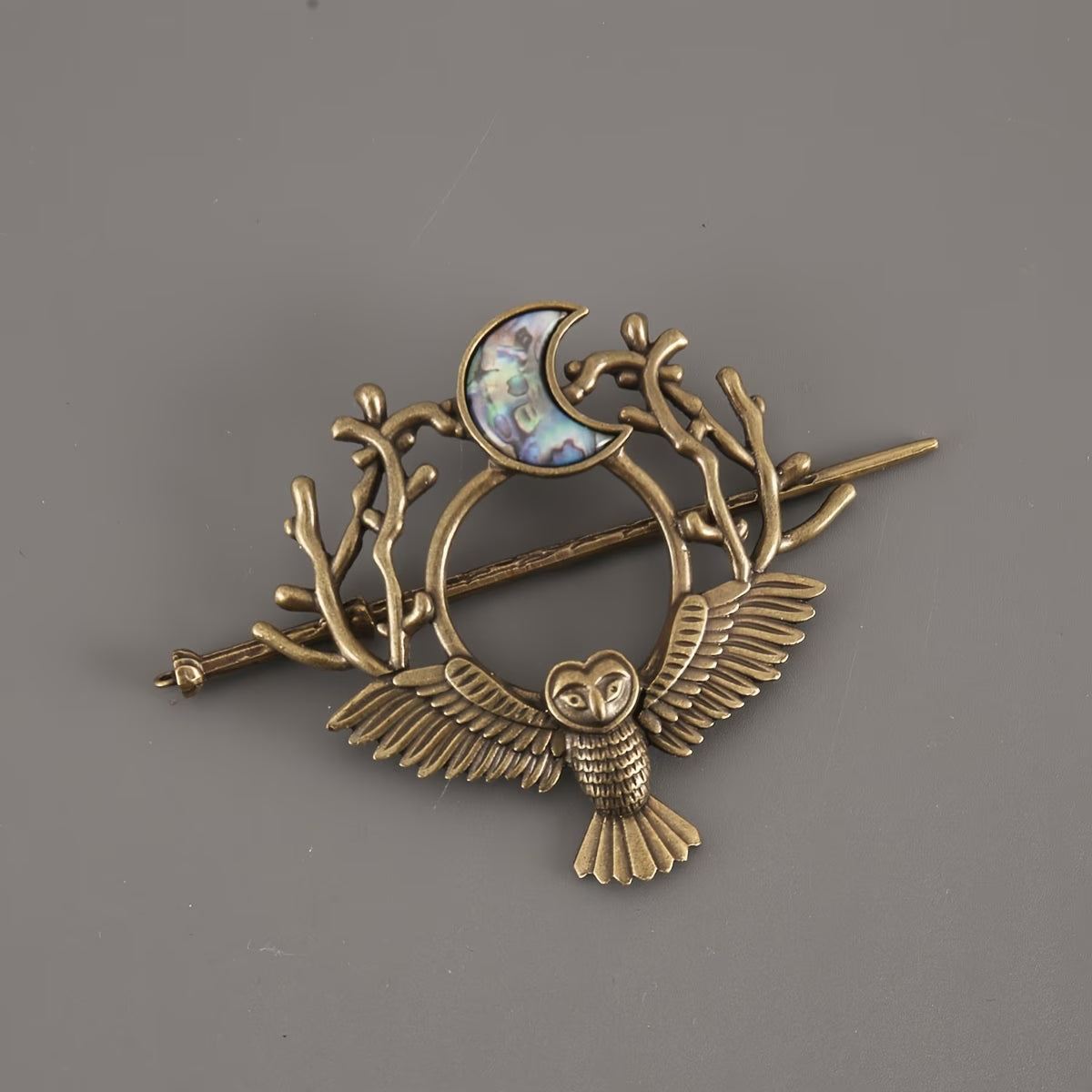 Owl Baroque Style Hair Pin