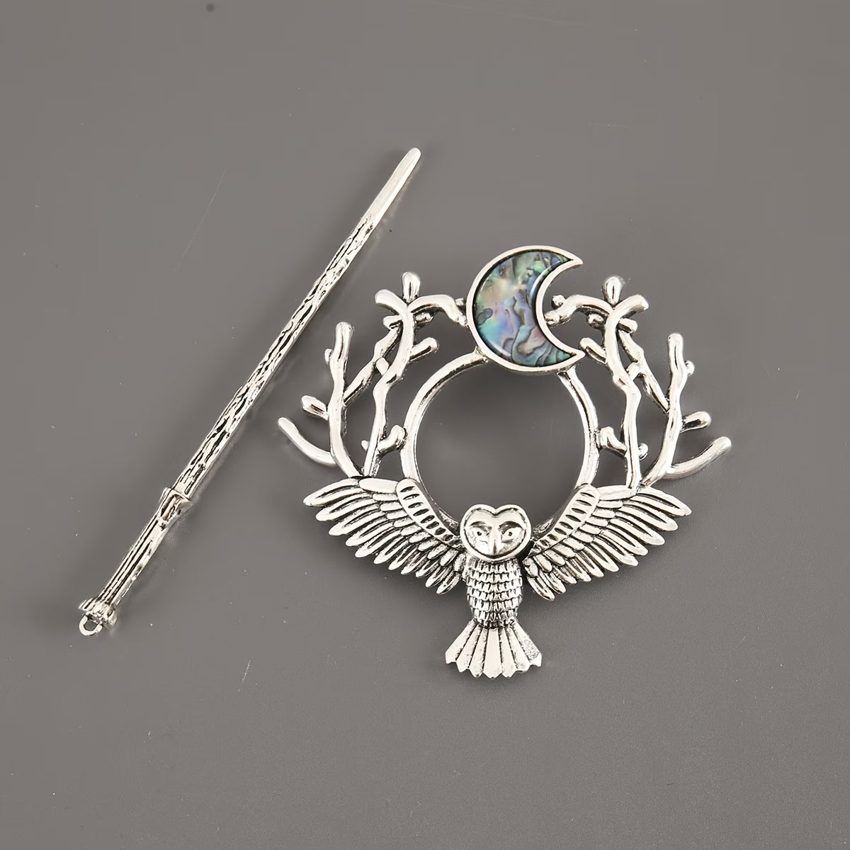 Owl Baroque Style Hair Pin