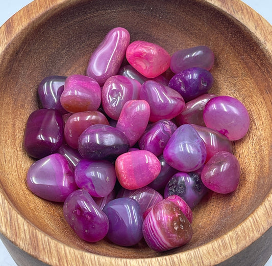 Pink Agate Tumbled