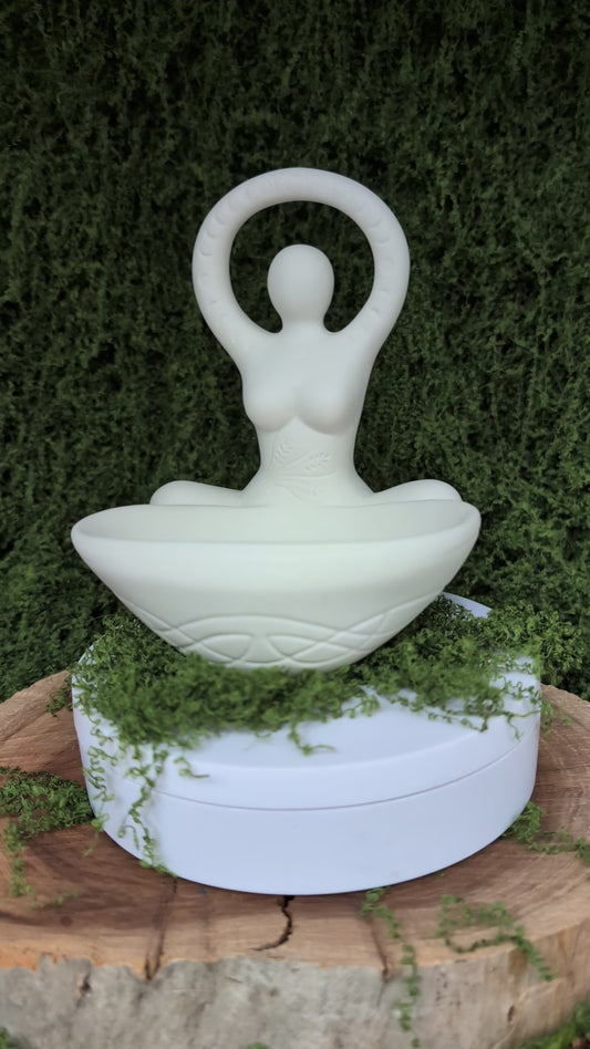 Fertility Goddess Offering Bowl Statue