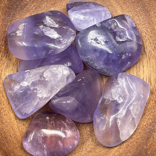 Purple Fluorite Tumbled