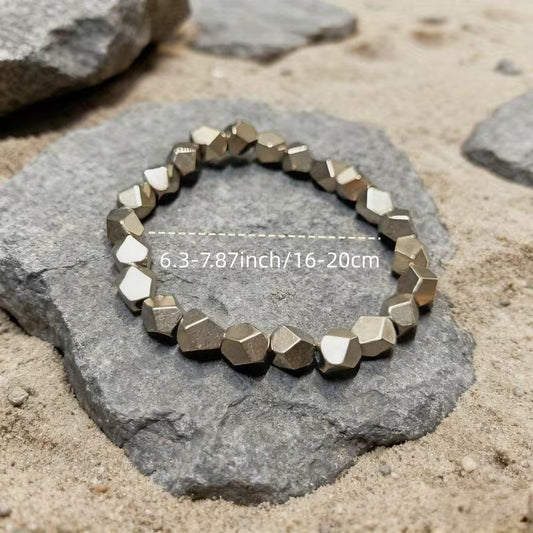 Pyrite Faceted Bracelet