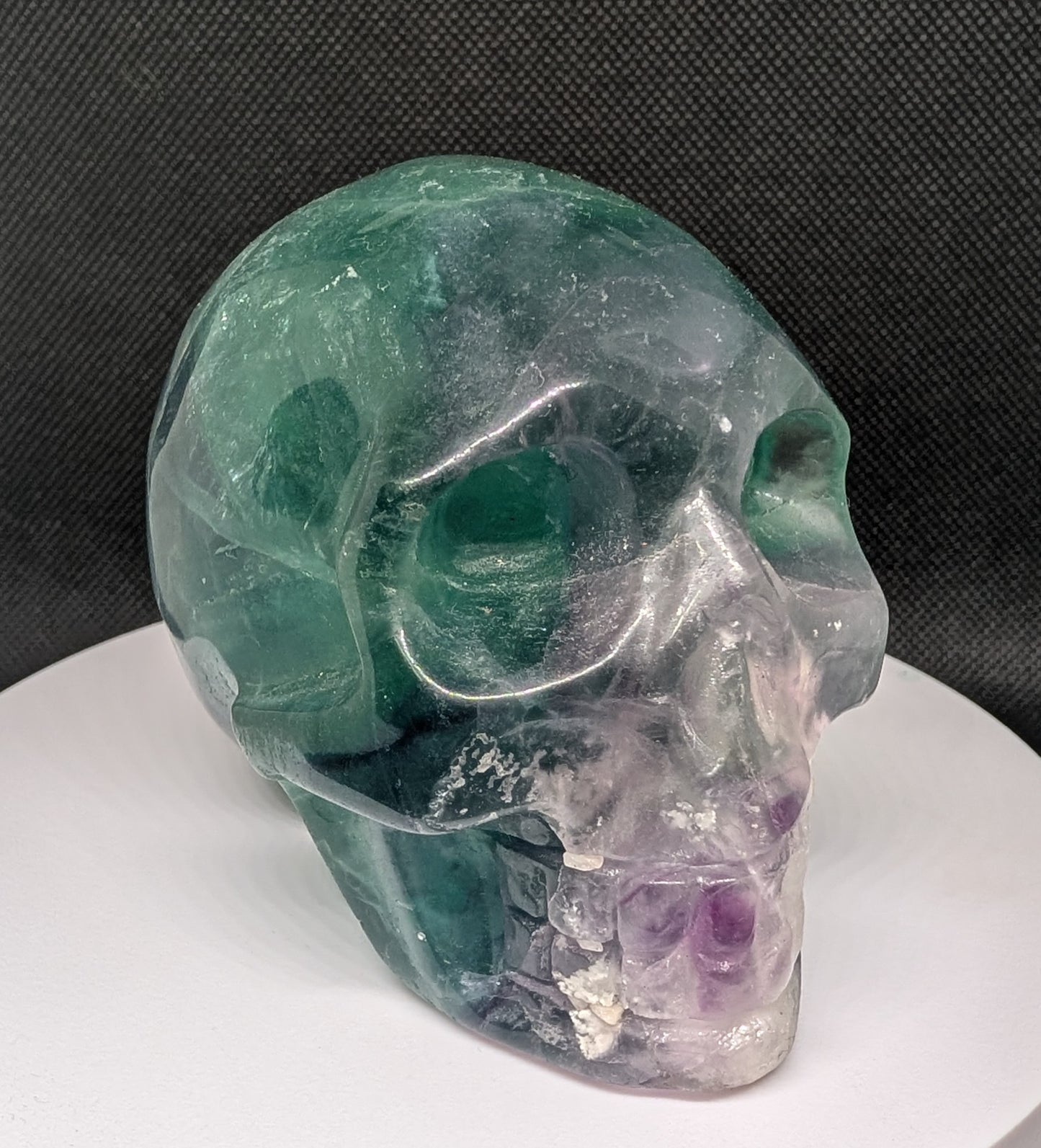 Rainbow Fluorite Skull
