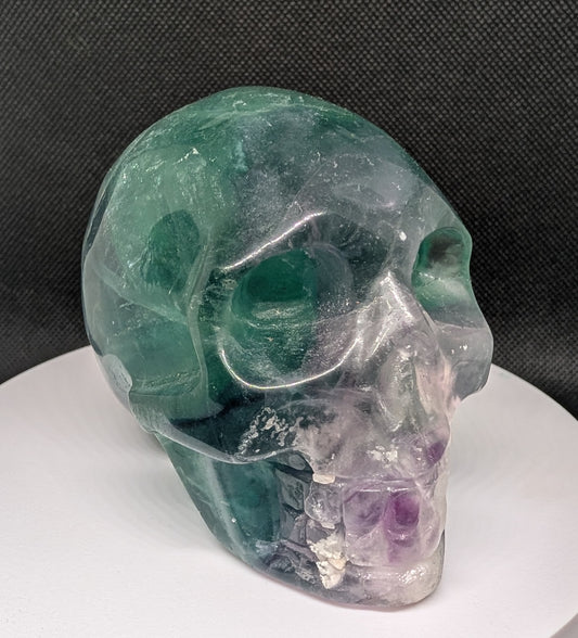 Rainbow Fluorite Skull