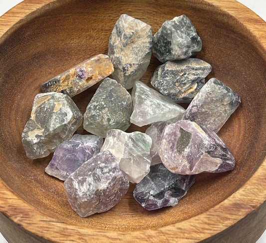 Raw Rainbow Fluorite