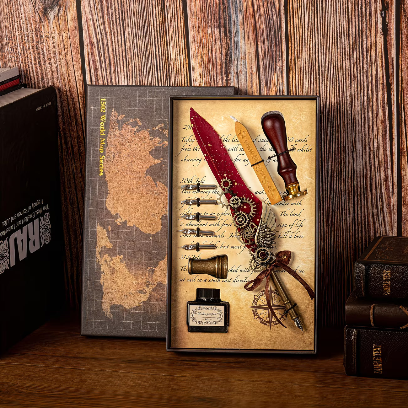 Feather Calligraphy Pen Set