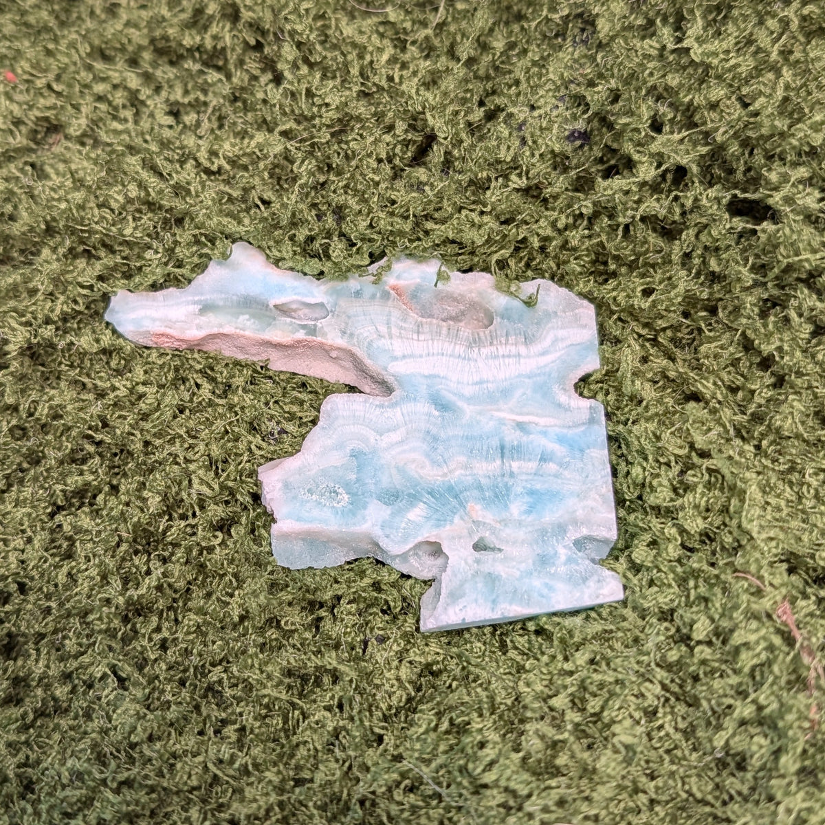 Blue Aragonite Slice