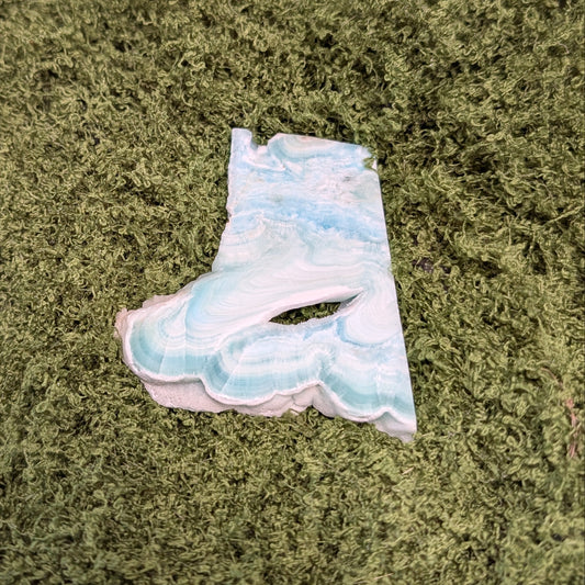 Blue Aragonite Slice