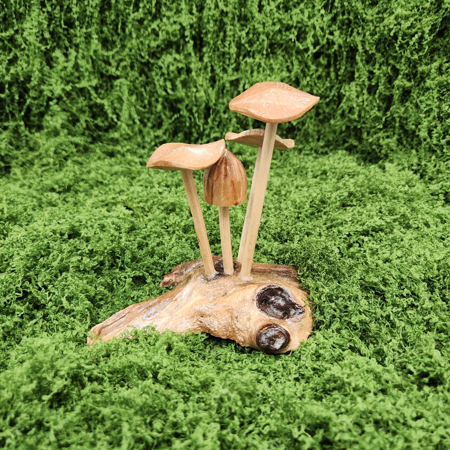 Wooden Carved Mushroom
