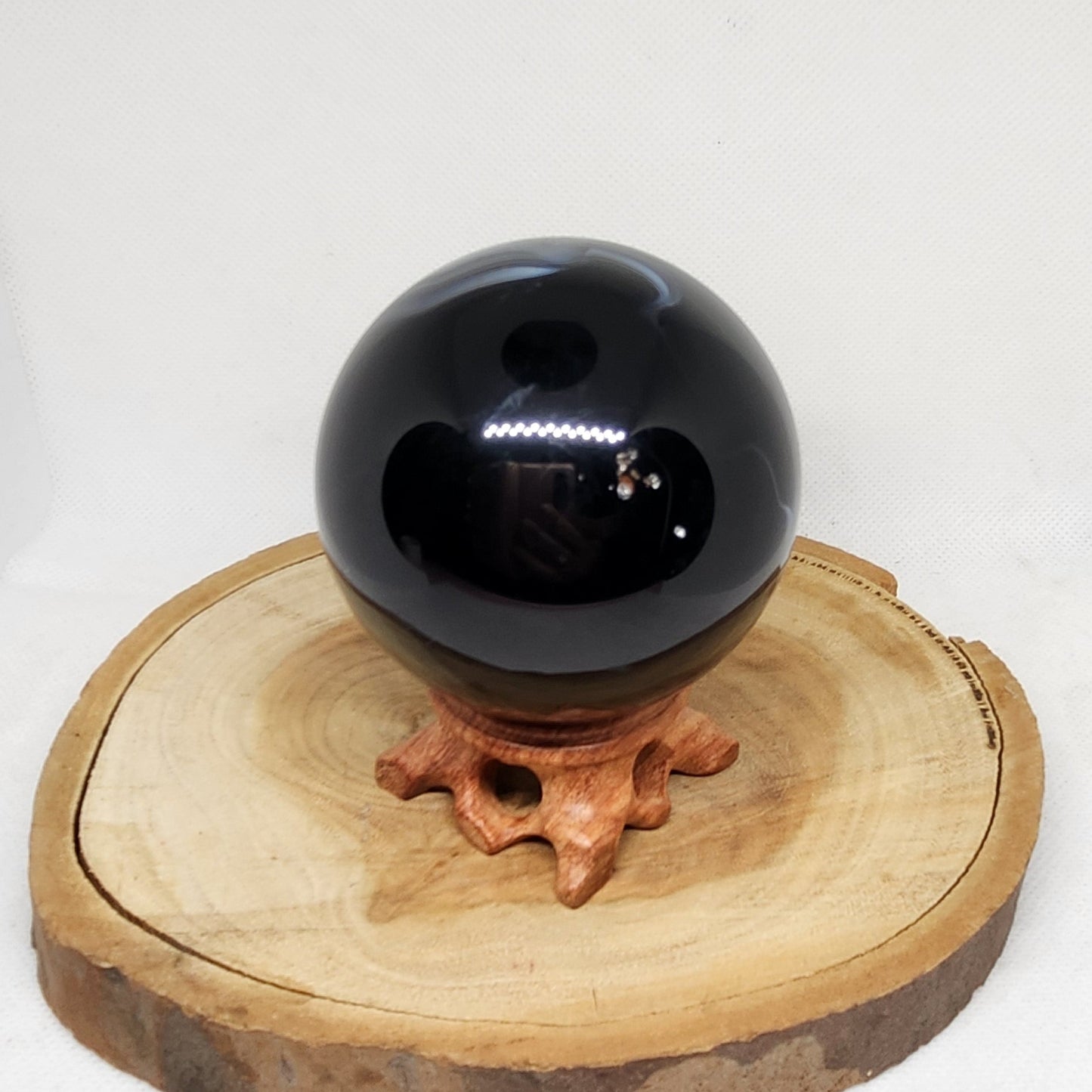 Black Agate Sphere