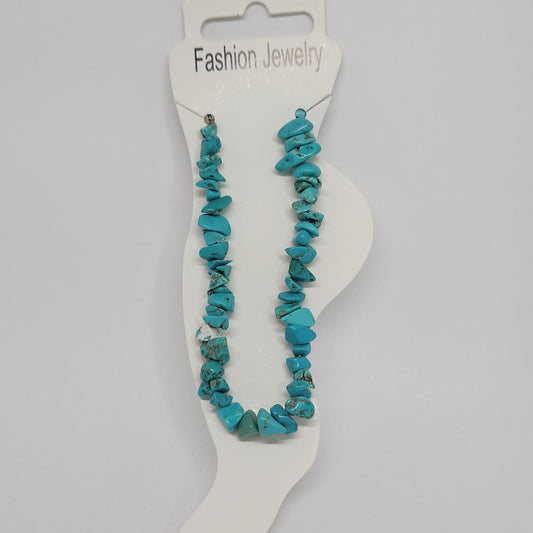 Turquoise Howlite Chip Bracelet / Anklet