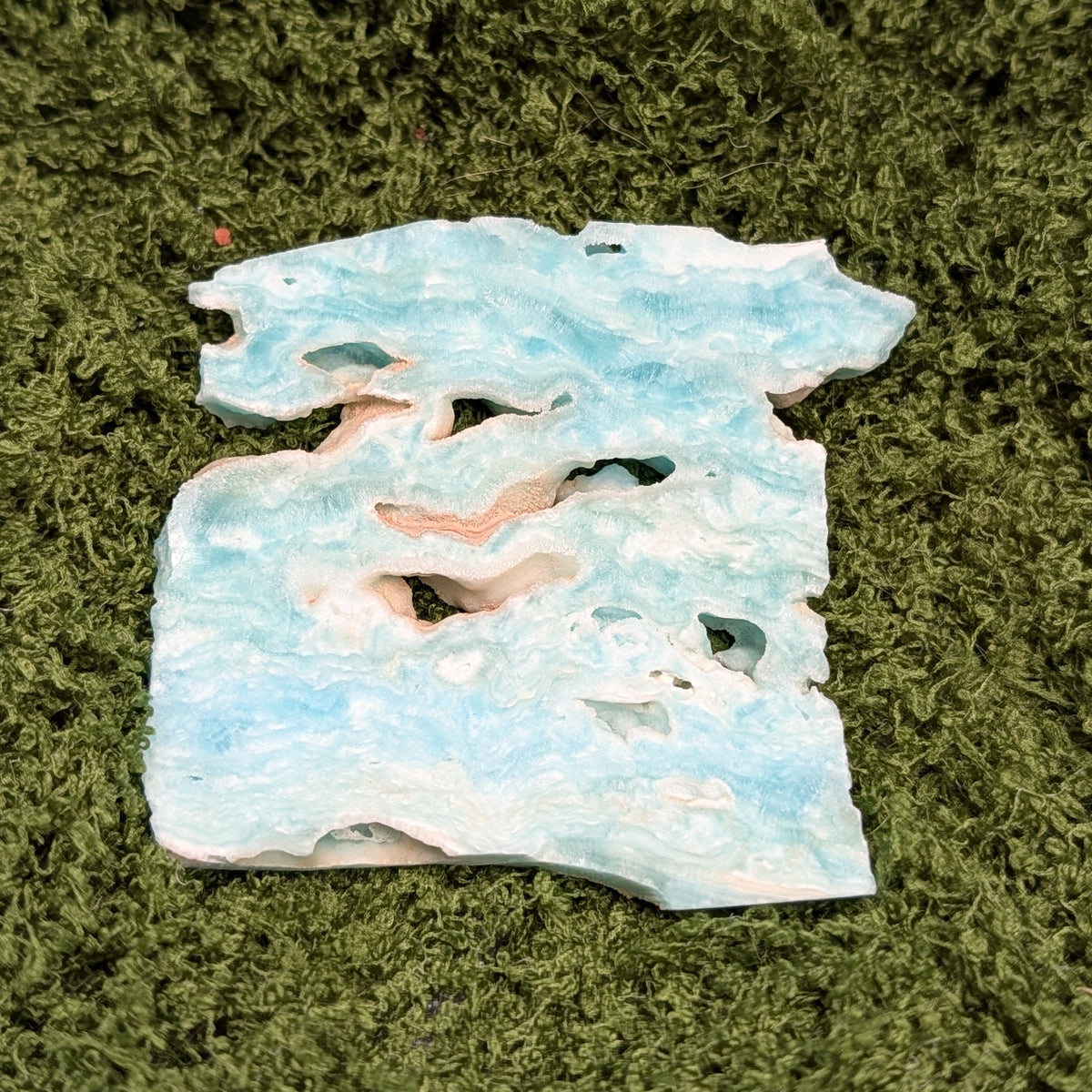 Blue Aragonite Slice