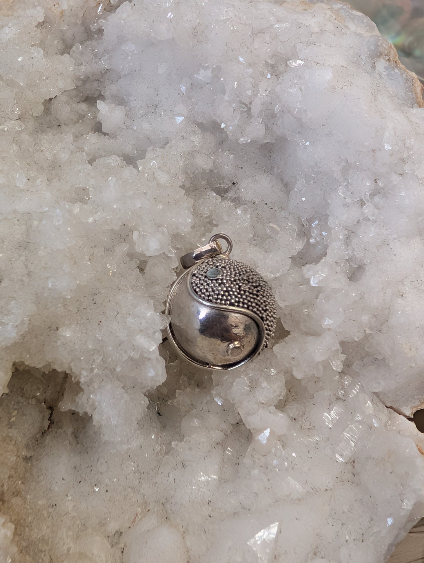 Large Sterling Silver Harmony Ball Necklace