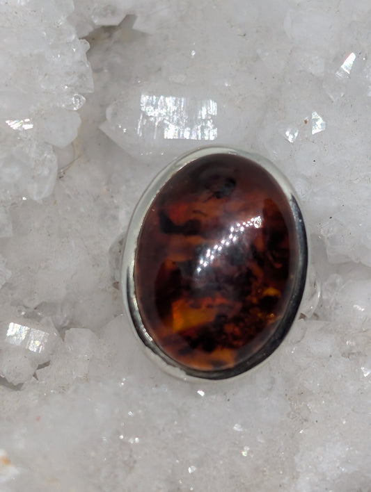 Amber Sterling Silver Ring (9)