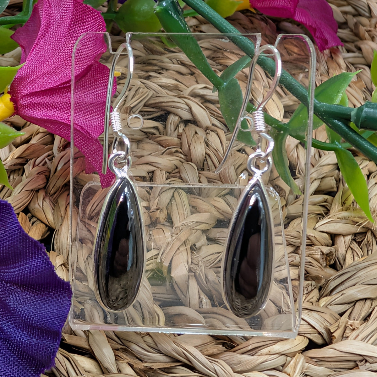 Hematite Sterling Silver Earrings