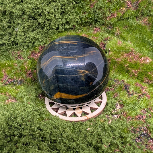 Tiger Eye Blue Sphere