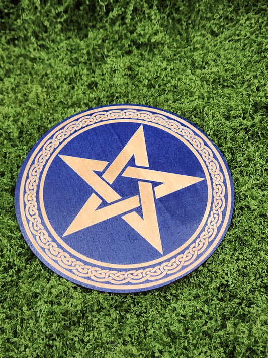 Blue Pentagram Altar 15cm Boards