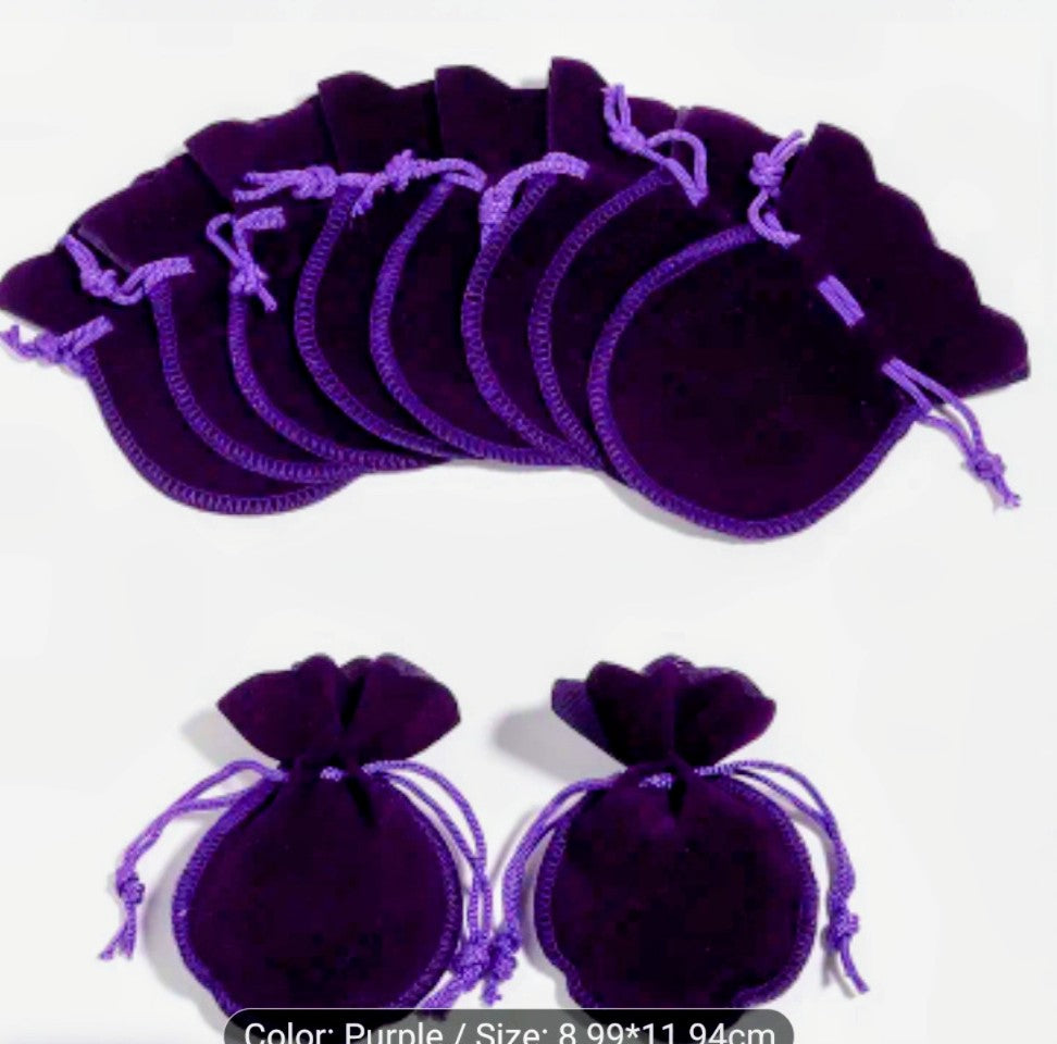 Velvet Pouches Various Colours