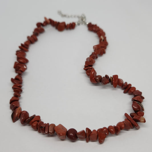 Red Jasper Chip Necklace
