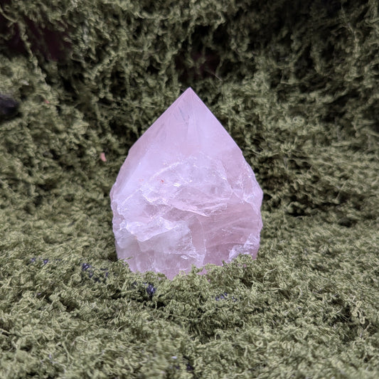 Raw Rose Quartz Point