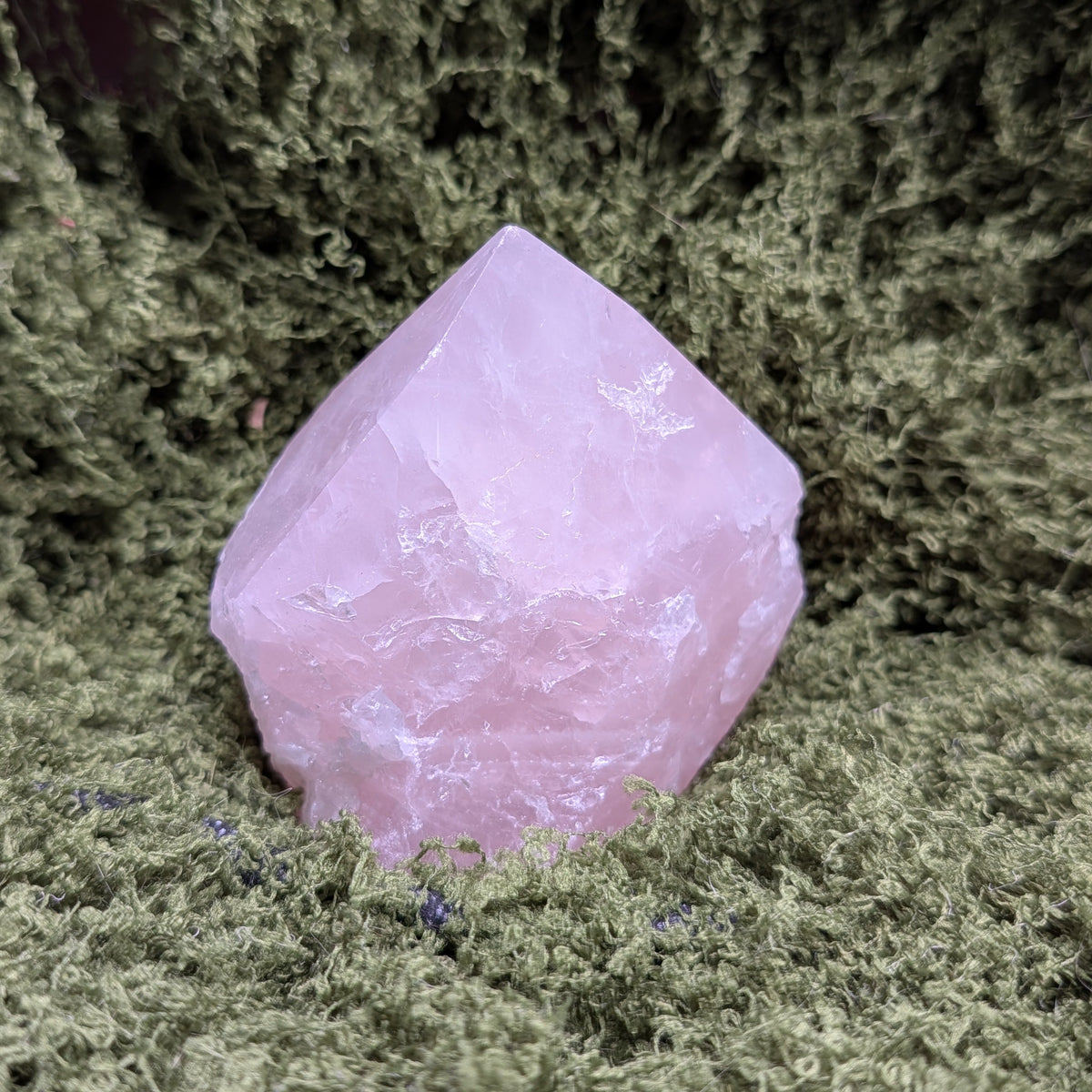 Raw Rose Quartz Point