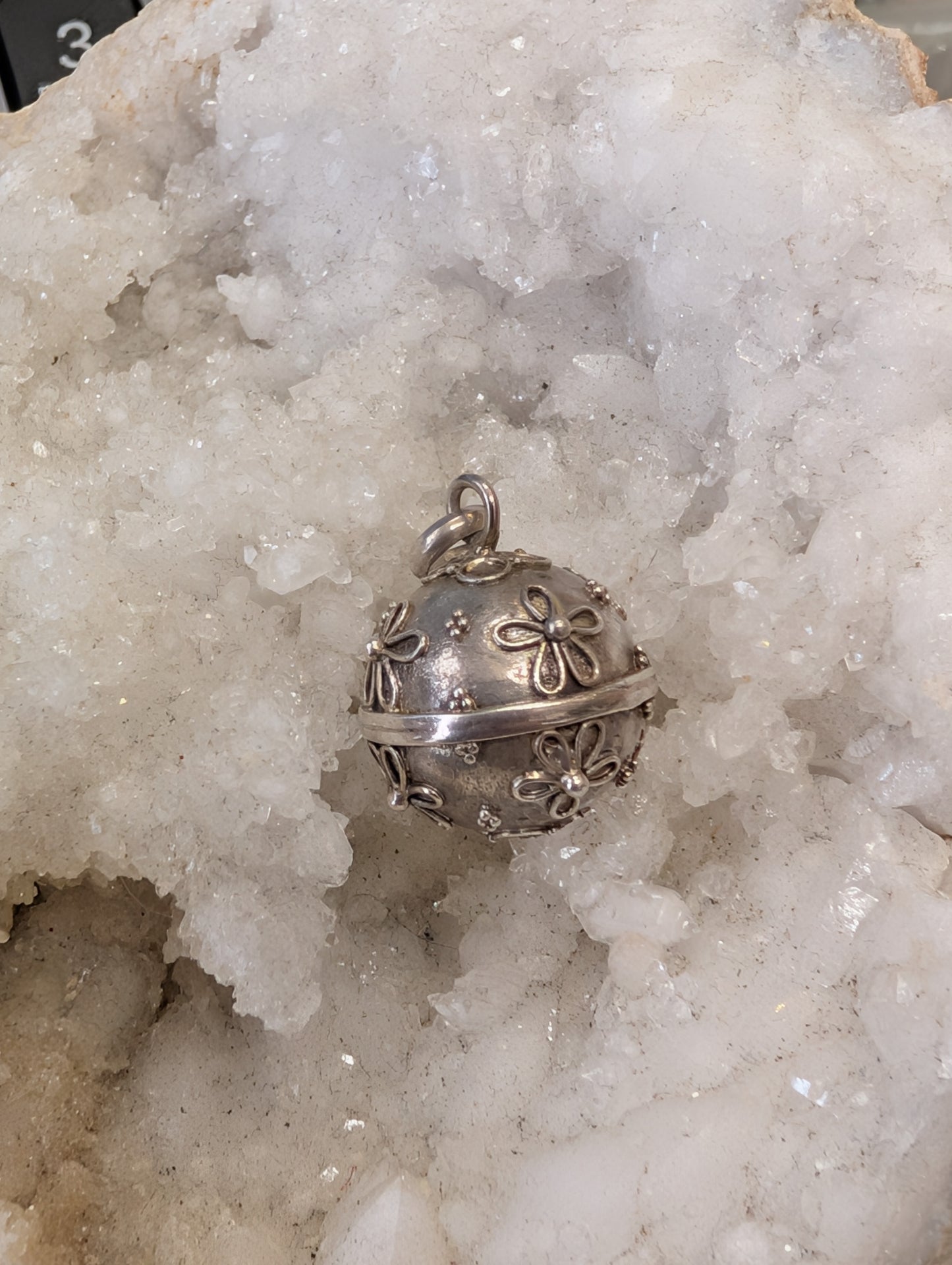 Large Sterling Silver Harmony Ball Necklace