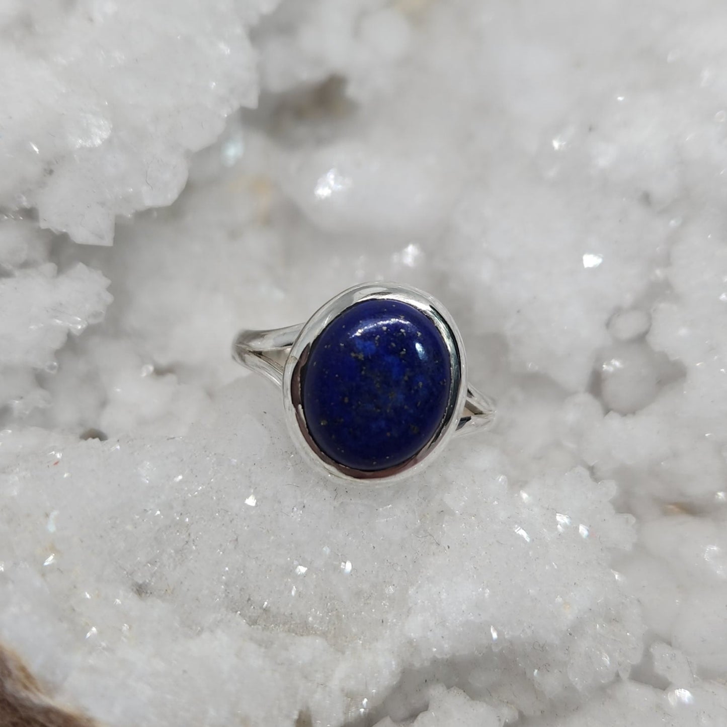 Lapis Lazuli Sterling Silver Ring (Size 9)
