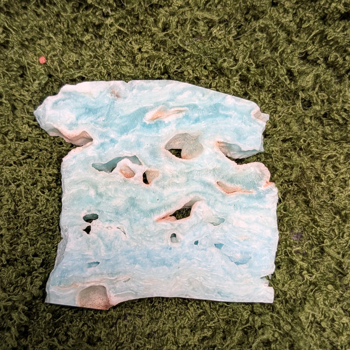 Blue Aragonite Slice