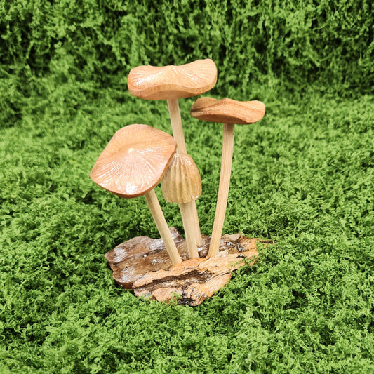 Wooden Carved Mushroom