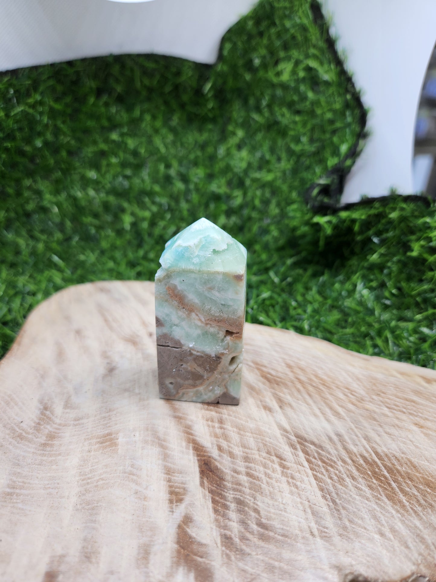 Blue Aragonite Point