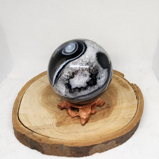 Black Agate Sphere