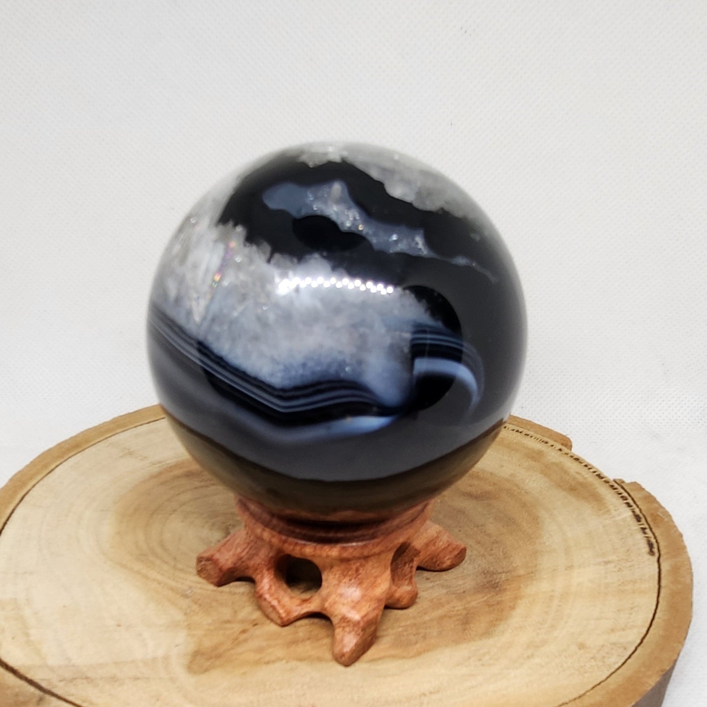 Black Agate Sphere