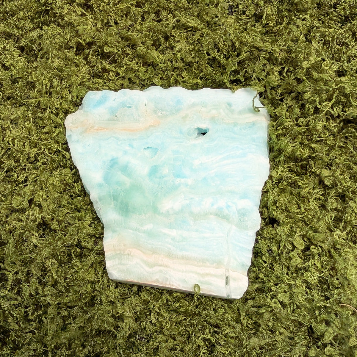 Blue Aragonite Slice