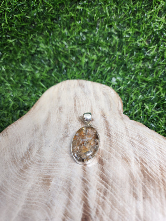 Garden Quartz Sterling Silver Pendant