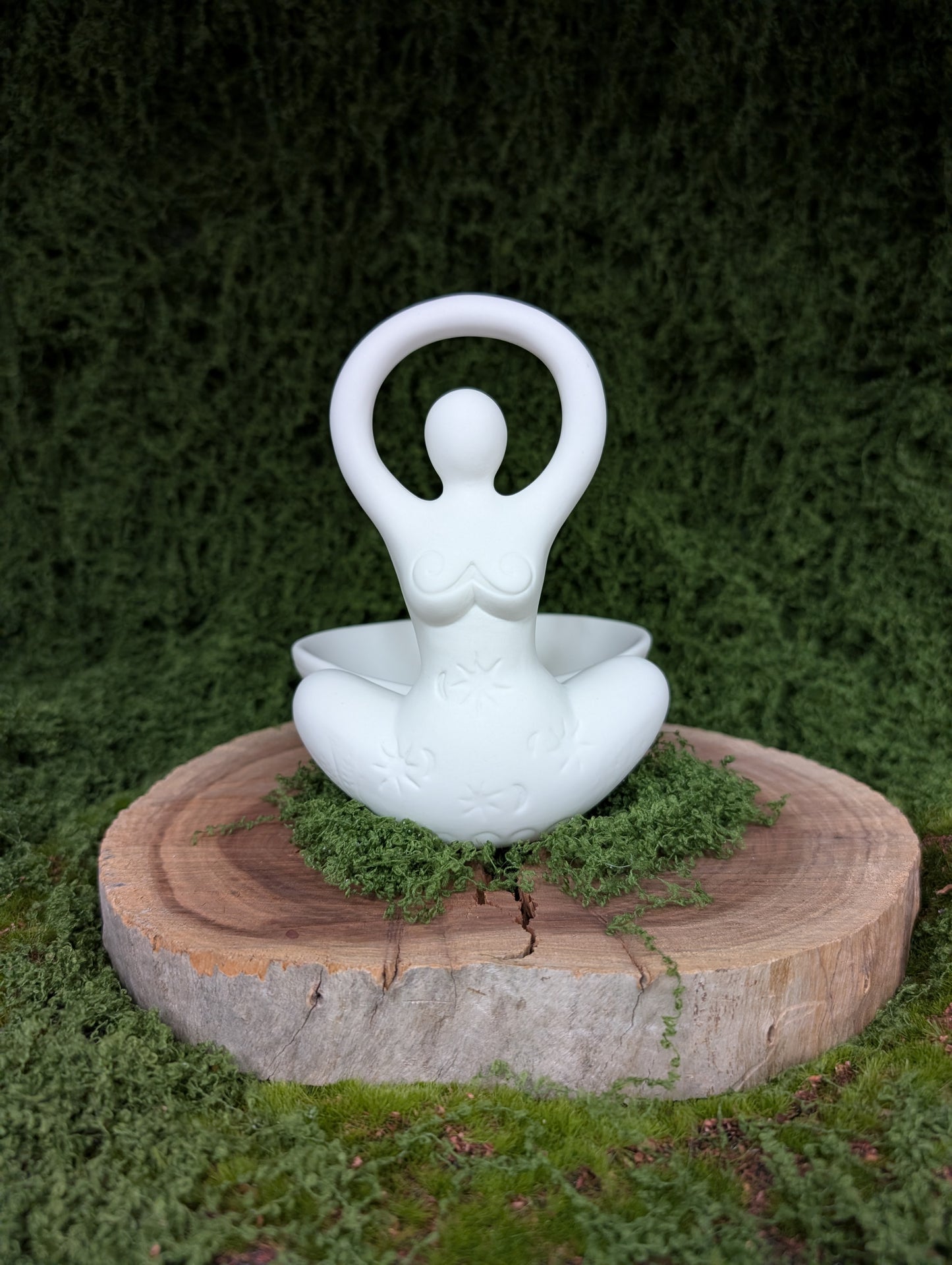 Fertility Goddess Offering Bowl Statue