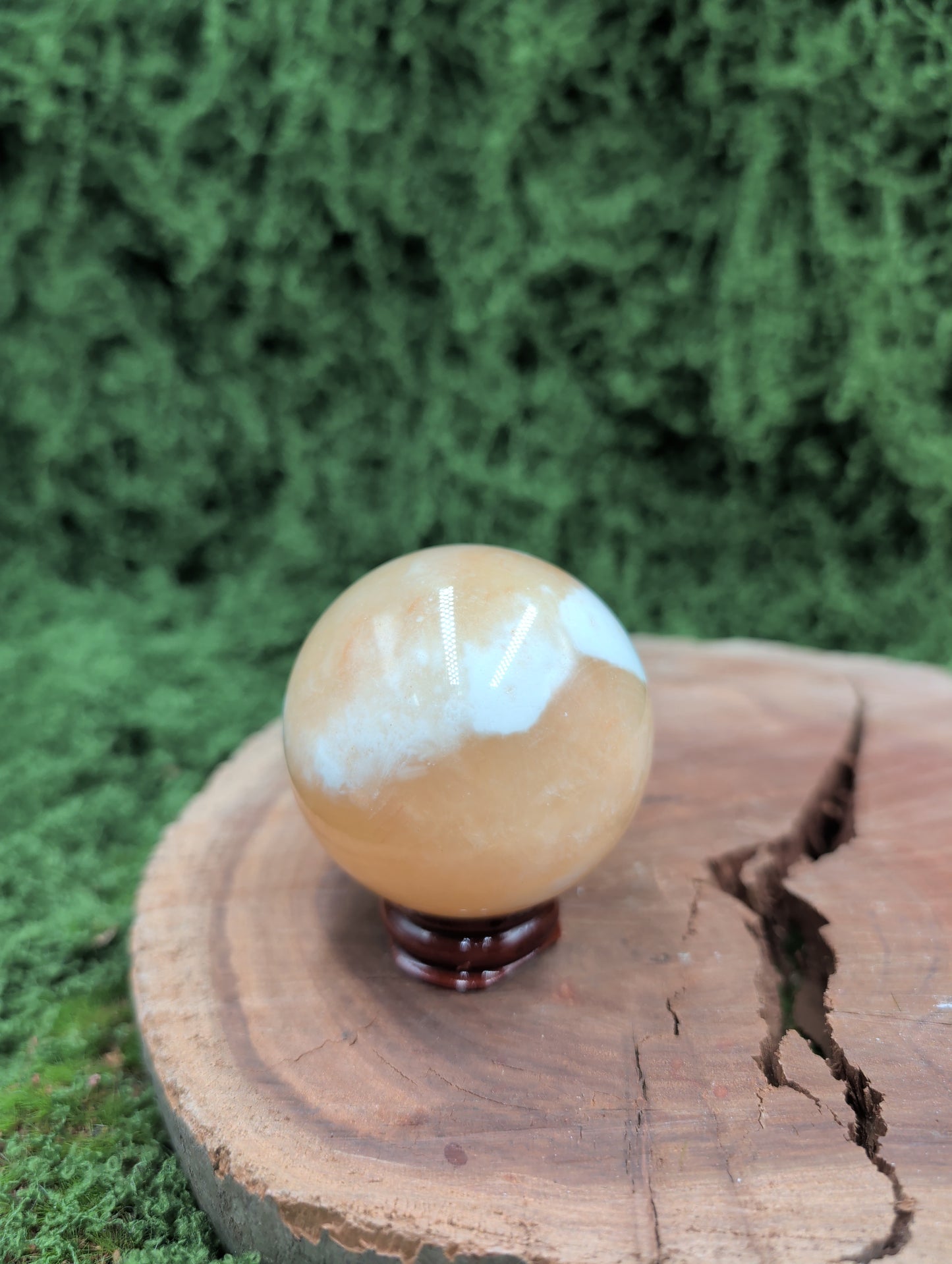 16 Orange Calcite Spheres & Points