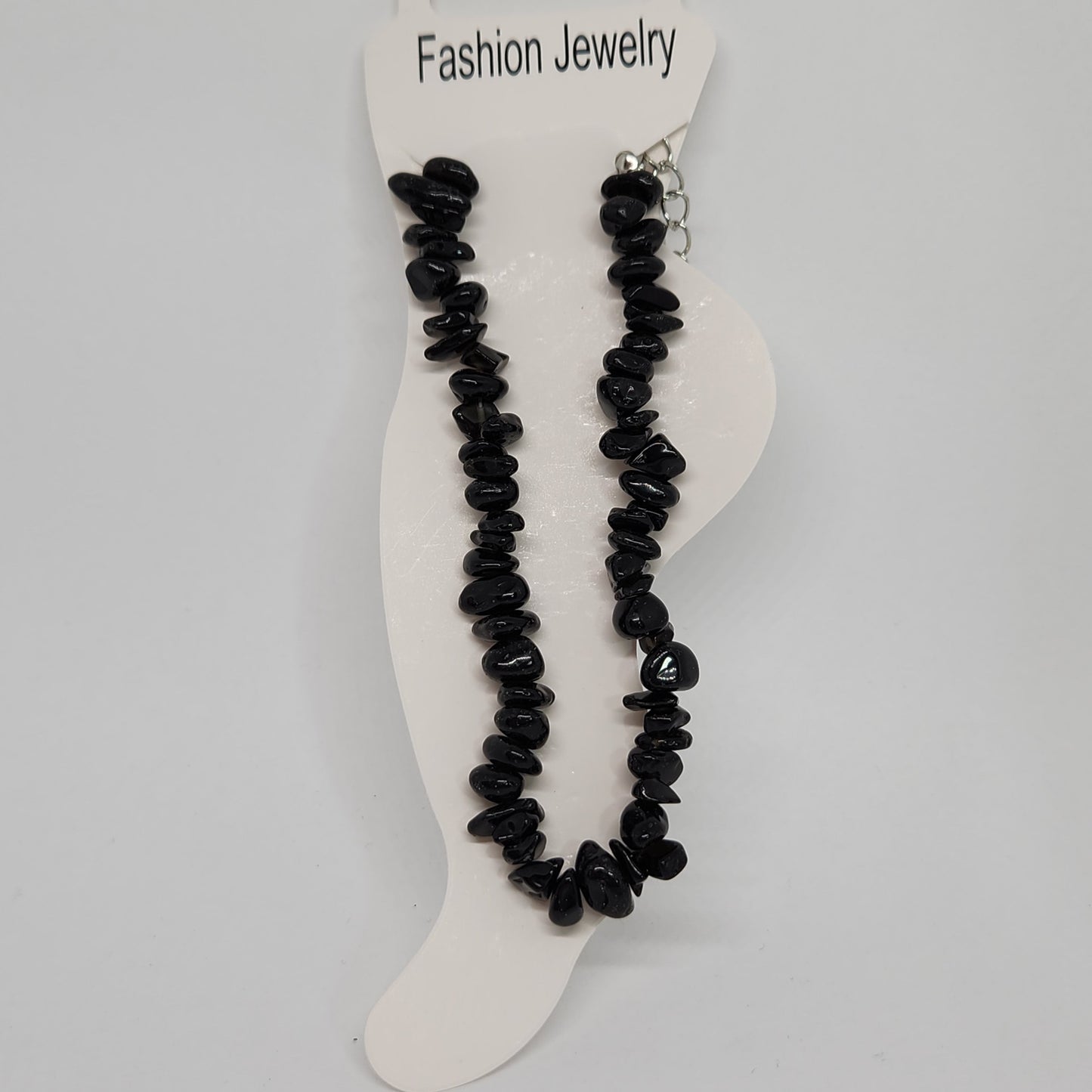 Black Obsidian Chip Bracelet / Anklet